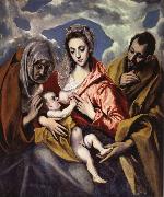 El Greco The Holy Family iwth St Anne Germany oil painting artist